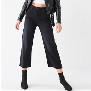 BDG Black Denim cropped wide leg